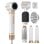 Klack Hot Air Styler 7 em 1 Secador de Cabelo Profissional de Alta Velocidade 110000RPM Branco/Cobre