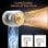 Klack Hot Air Styler 7 em 1 Secador de Cabelo Profissional de Alta Velocidade 110000RPM Branco/Cobre