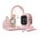 Klack A58 Plus Reloj Smartwatch Rosa + Set de Bisutería: Elegancia y Conectividad en un Solo Paquete