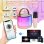 Klack Altavoz Portátil de Karaoke con Un Micrófono, Luces LED y Efectos de Cambio de Voz Rosa