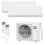 Climatiseur Multi-split 2x1 Fujitsu ASY3525U11MI-KN 2,50 3,40 kW A+++ Réversible Wi-Fi