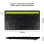 Klack Teclado Multidispositivo Recargable Bluetooth de 2 Canales en Español (Incluye Ñ) Negro