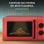 Microondas Cecotec ProClean 3010 Red 20L 700W 6 Niveles Colorido Compacto