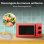 Cecotec Proclean 3110 Microondas Mecánico con Grill de 20 L y 700 W Rojo