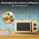 Cecotec Proclean 3110 Microondas Mecánico con Grill de 20 L y 700 W Amarillo