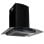 Vidaxl Cappa aspirante a parete 60 cm Acciaio inossidabile 756 m³/h Nero