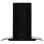 Vidaxl Cappa aspirante a parete 60 cm Acciaio inossidabile 756 m³/h Nero