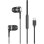 Celly Earphone Auriculares con Micrófono USB-C Negros