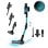 Cecotec Conga Rockstar 3500 Storm Pet Flex Aspirador Vertical/Mão Sem Fio 500W 30kPa Preto/Azul