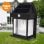 Klack Luz Solar de Pared con Sensor de Movimiento y 3 Modos, IP65 Impermeable para Exteriores