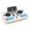Hercules DJControl Mix Ultraportabler kabelloser DJ-Controller mit Bluetooth, Weiß