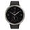 Amazfit Active 2 NFC Bluetooth 43,9mm AMOLED Silber mit schwarzem Lederarmband Wasserdicht 5ATM SpO2