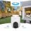 Caméra de sécurité extérieure EZVIZ H8c WiFi 2K avec vision nocturne panoramique à 350°