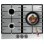 Cecotec Bolero Squad G 3200f Placa De Gas 6,25kW 3 Fuegos Inox