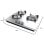 Cecotec Bolero Squad G 3200S Placa De Gas 6250w 3 Fuego Inox