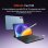 OSCAL Pad 100 Tablet 12" FHD+ 2K 12GB/256GB Android 15 4G Azul + Teclado Bluetooth Inglés QWERTY