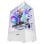 Mars Gaming Mc-xo ATX Mid-Tower-Gehäuse mit doppeltem gehärtetem Glas, 120-mm-Frgb-Lüfter, Doppelkammer, weiß