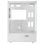 Mars Gaming Mc-xo ATX Mid-Tower-Gehäuse mit doppeltem gehärtetem Glas, 120-mm-Frgb-Lüfter, Doppelkammer, weiß