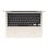 Apple MacBook Air M4 8 cœurs - 16 Go RAM - SSD 256 Go - Écran 13,6" IPS 2560 x 1664 (WQXGA) - Wi-Fi 6E, Bluetooth - Starlight - Clavier : Français