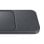 Samsung Super Fast Wireless Charger Duo, ultraschnelles kabelloses Ladegerät, 15 W max. USB-C Dunkelgrau