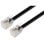 Equip 105102 Cable Telefónico RJ11 AWG28 Macho-Macho 3m Negro