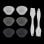 Set di Forme in Silicone Cecotec Cecofry SweetBake Antiaderenti senza BPA per Ciambelle e Muffin
