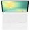 Samsung Book Cover AI Funda con Teclado Blanca para Galaxy Tab S10 FE Plus