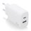 Aisens A110-0758 Cargador 25W 1xUSB-C PD3.0 1xUSB-A QC3.0 Blanco