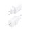 Aisens A110-0909 GaN-Ladegerät 20 W 1 x USB-C PD3.0 1 x USB-A QC3.0 Weiß
