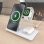 Aisens ASCH-15W3WC044-W Cargador Inalámbrico USB-C 3 en 1 de 15W Blanco