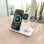 Aisens ASCH-15W3WC044-W Cargador Inalámbrico USB-C 3 en 1 de 15W Blanco