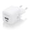 Chargeur Aisens ASCH-25W2P014-W 25 W GaN 1 x USB-C PD3.0 QC4.0 1 x USB-A QC3.0 Blanc