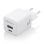Chargeur Aisens ASCH-30W2P037-W 30 W GaN 1 x USB-C PD3.0 QC4.0 1 x USB-A QC3.0 Blanc