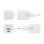 Chargeur Aisens ASCH-30W2P037-W 30 W GaN 1 x USB-C PD3.0 QC4.0 1 x USB-A QC3.0 Blanc
