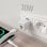 Chargeur Aisens ASCH-30W2P037-W 30 W GaN 1 x USB-C PD3.0 QC4.0 1 x USB-A QC3.0 Blanc