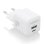 Aisens ASCH-20W2P010-W Cargador GaN 20W 1xUSB-C PD3.0 QC4.0 1xUSB-A QC3.0 Blanco