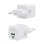 Aisens ASCH-20W2P010-W Cargador GaN 20W 1xUSB-C PD3.0 QC4.0 1xUSB-A QC3.0 Blanco
