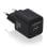Aisens ASCH-20W2P011-BK Cargador GaN 20W 1xUSB-C PD3.0 QC4.0 1xUSB-A QC3.0 Negro