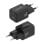 Aisens ASCH-30W2P021-BK Cargador GaN 30W 1xUSB-C PD3.0 QC4.0 1xUSB-A QC3.0 Negro