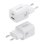 Aisens ASCH-35W2P024-W Cargador GaN 35W 1xUSB-C PD3.0 QC4.0 1xUSB-A QC3.0 Blanco
