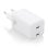 Aisens ASCH-65W2P039-W 65W GaN Ladegerät 2xUSB-C PD3.0 QC4.0 Weiß