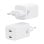 Aisens ASCH-65W2P039-W 65W GaN Ladegerät 2xUSB-C PD3.0 QC4.0 Weiß