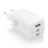 Aisens ASCH-65W3P041-W Cargador GaN 65W 2xUSB-C PD3.0 QC4.0 1xUSB-A QC3.0 Blanco
