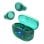 JLab Go Pop ANC Auriculares Bluetooth TWS con Cancelación Activa de Ruido Verde Azulado Transparente