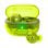 JLab Go Pop ANC Auriculares Bluetooth TWS con Cancelación Activa de Ruido Verde Transparente