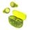 JLab Go Pop ANC Auriculares Bluetooth TWS con Cancelación Activa de Ruido Verde Transparente