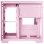 Mars Gaming Mc-visionm Kompaktes MicroATX-PC-Gehäuse mit dreifach gehärtetem Glas und zwei Kammern, Pink