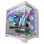 Mars Gaming MC-View2 Caixa Micro-ATX com Dois Vidros Temperados e Ventoinha FRGB 120mm Branca