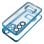 COOL Capa Transparente com Moldura Metalizada Azul para Samsung Galaxy A56 5G