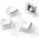 Clavier SteelSeries PrismCAPS Set 104 Keycaps PBT Blanc RGB USA